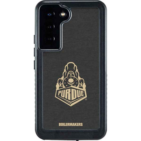 Purdue University Signature Logo Galaxy S24 Plus Waterproof Case